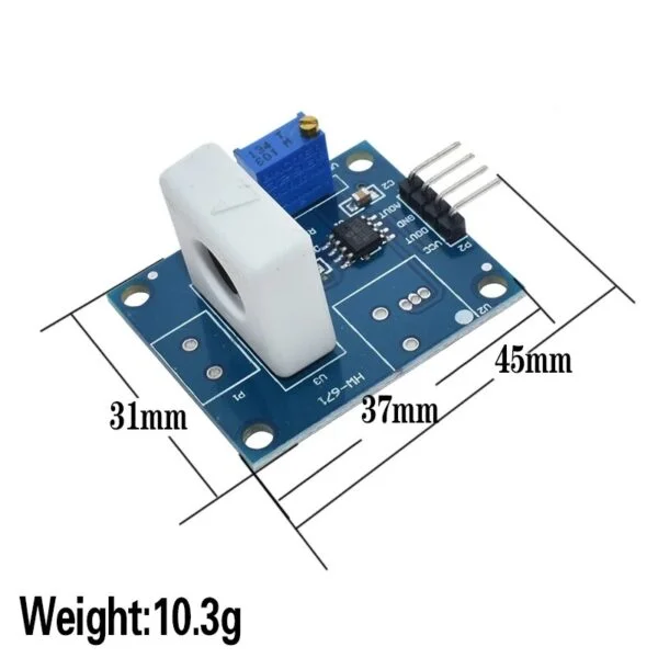 WCS1700 Hall Current Sensor Module With Over Current Protection