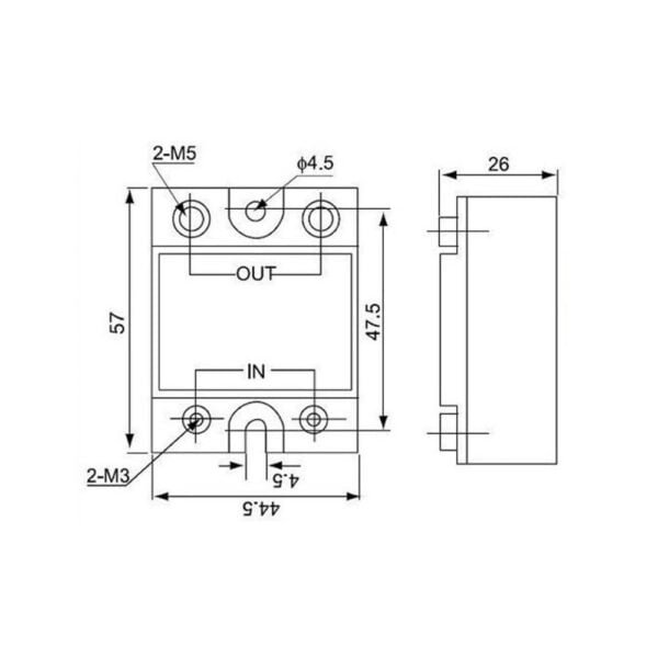 DC To AC SSR-60DA Solid State Relay Module 3-32 VDC 24-380VAC 60A