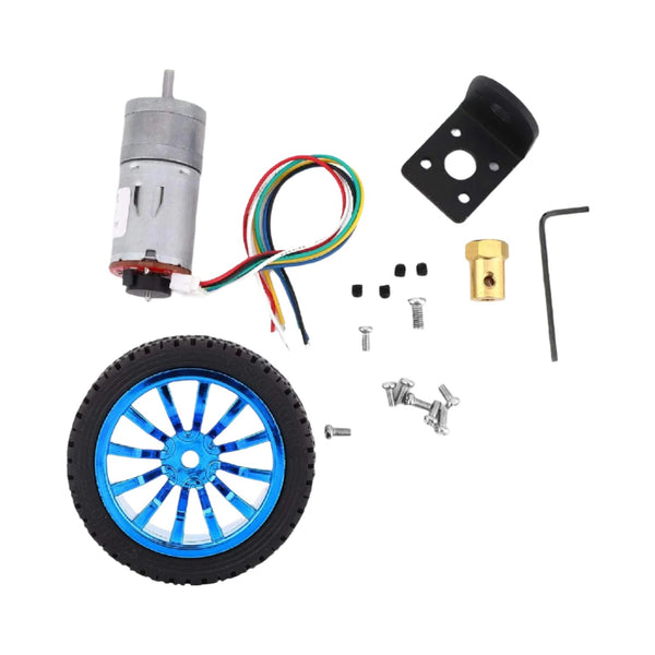 DC12V65mmMagneticGearboxMotor JGB37520 DC 12V 65mm Magnetic Gearbox Motor DIY Encoder Gear Motor With 333RPM For Robot Models Micro Speed Reduction Motor Full Metal Gearbox For Smart Car Robot Model Kit