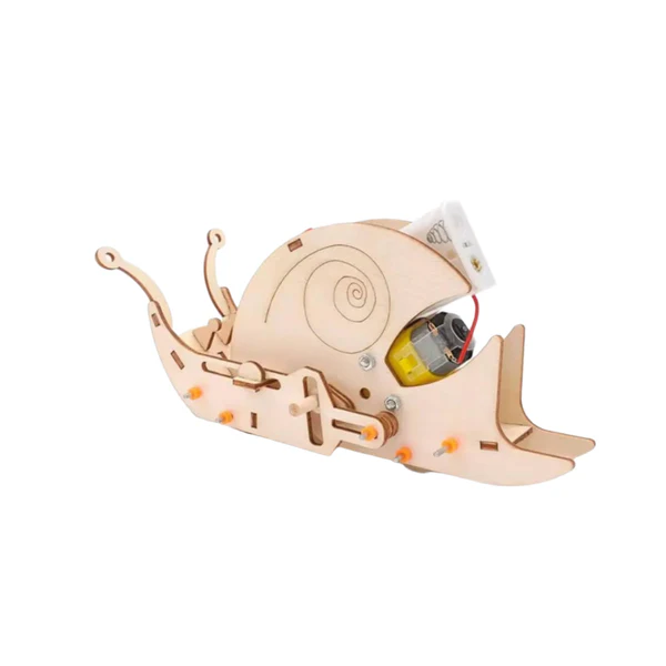 DIY_Wooden_Creeping_Snail_Kit_-2 DIY Wooden Creeping Snail Kit Bionic Creeping Snail DIY STEM Toys For Children Educational Science Experiment DIY Electric Snail Puzzle Painted Kids Toys Technology