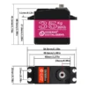 DSServo DS3235 35KG Waterproof Servo High Speed Metal Gear Servo 180°, 270° (Optional) Degree Rotation Servo 35Kg High Torque Digital Servo For 1/8 1/10 RC Cars