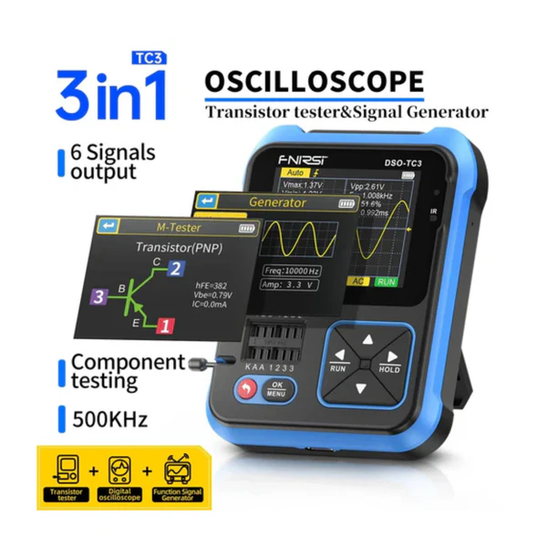 FNIRSIDSO-TC3Oscilloscope3-in-1DSOTesterDSO-TC3TransistorTesterDSO-TC3DigitalOscilloscopeWithIntegratedTesterAndEfficientTroubleshooting-RS8298_2 FNIRSI DSO-TC3 Oscilloscope 3-in-1 DSO Tester DSO-TC3 Transistor Tester DSO-TC3 Digital Oscilloscope With Integrated Tester And Efficient Troubleshooting