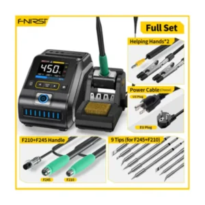 FNIRSI DWS-200 200W High-Power Rapid Heating Soldering Iron Station Professional Repair & Heavy-Duty Soldering Solution - Full Set