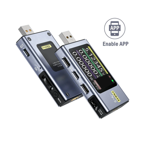 FNIRSIFNB58USBTesterUSBFastChargeTesterWithAppVoltage Current andProtocolAnalysisEnableApp