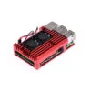 Metal Aluminium Alloy Raspberry Case Pi 4 Armor Cooling Heatsink-RED