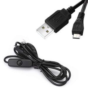 Micro USB With ONOFF Switch USB Charger Cable For Raspberry Pi 3