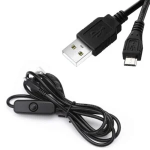 Micro USB With ONOFF Switch USB Charger Cable For Raspberry Pi 3