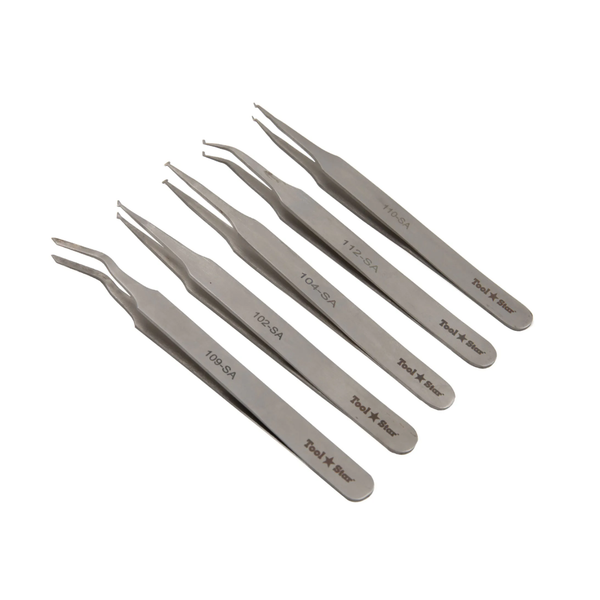 NewProject-2025-05-19T160346.304 TATA 5-Piece Assorted Tweezers Kit 5-in-1 Stainless Steel Tweezer Set For Delicate Component Handling And Precision Work