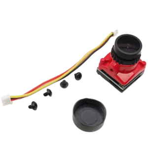 1800TVL CMOS FPV Camera 1/3" Mini FPV Cam With 2.1mm Lens 5-40V Wide Voltage For Drones, RC, And DIY Projects (Red)
