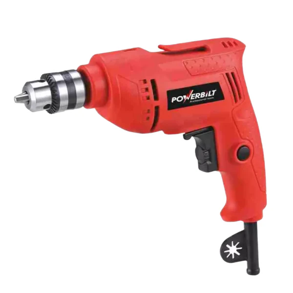 NewProject-2025-07-19T123411.182 POWER BILT 600W 10mm Red & Black Power Drill Machine High-Performance Electric Drill For Home DIY & Professional Use