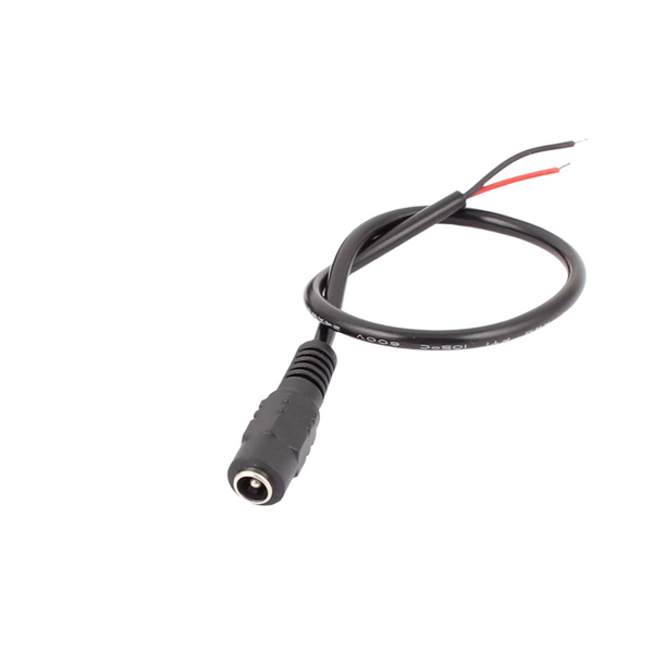 15cm DC Jack Female Power Connector With Wire 5.5x2.1mm Barrel Plug For DIY & Projects