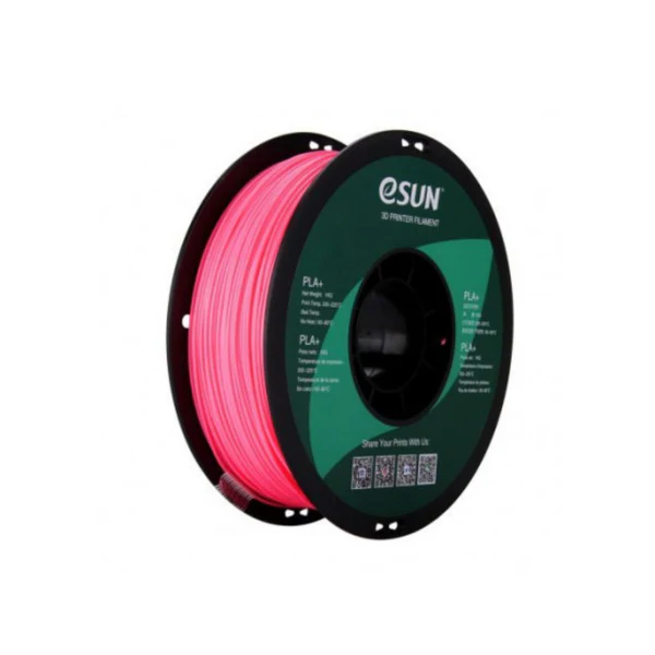 NewProject-2025-07-24T180314.966 ESun PLA+ 1.75mm Filament 1kg Spool 3D Printing Filament High Strength, Matte Finish, Easy Printing For 3D Printers - Pink
