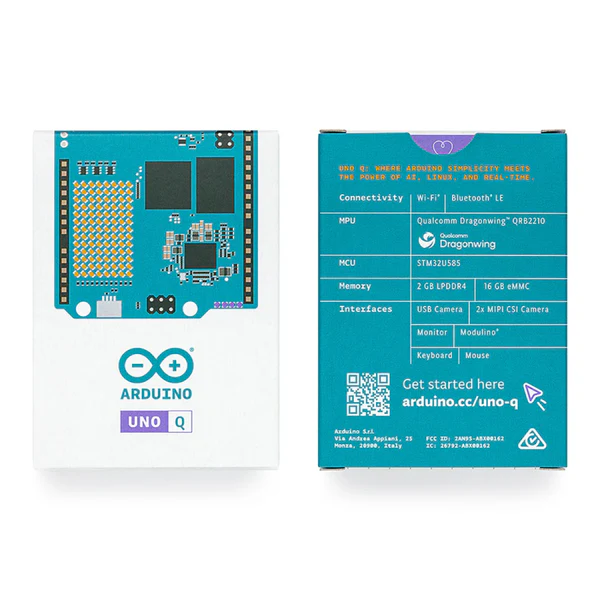 Official Arduino UNO Q Single Board Computer Dual-Core MPU + MCU Hybrid Processor with Linux Debian OS & Docker Support