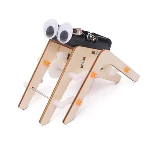 Bionic Moving Spider STEM Kit Hands-On Spider Robot Kit Wooden Science Experiment Kit For DIY Funny Science Physic Project Experiment For School Children