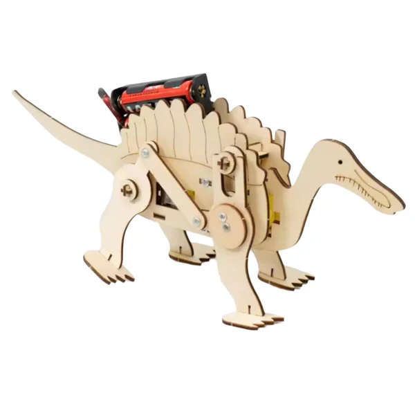 Wooden Mechanical Dinosaur STEM Kit DIY Mechanical Dinosaur Toy Build Your Own Jurassic World Dinosaur For Interactive Science Experiment For Children