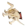 Wooden Mechanical Dinosaur STEM Kit DIY Mechanical Dinosaur Toy Build Your Own Jurassic World Dinosaur For Interactive Science Experiment For Children