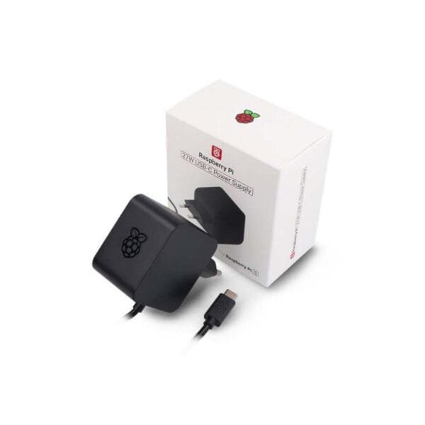 Raspberry Pi 5 Official Power Supply Official 27W USB-C PD Power Supply for Raspberry Pi 5