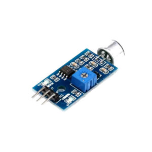 Noise Sensor Audio Detection Module Sound Activated Module PCB Sound-To-Voltage Converter Microphonic Sound Detector Module (Blue)