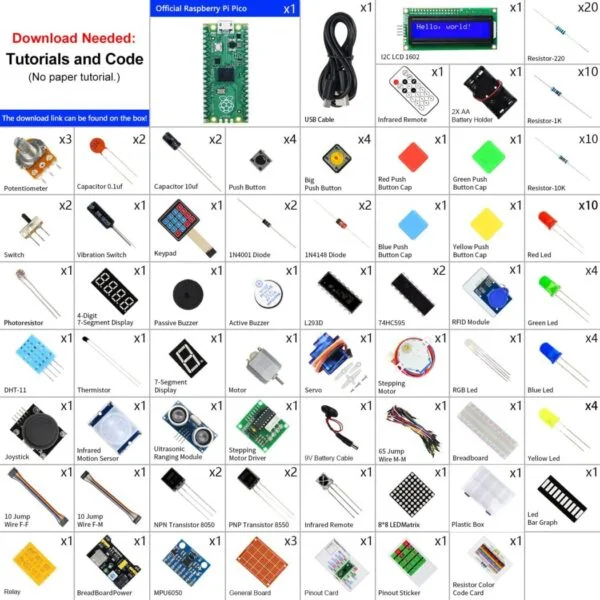 REES52 Raspberry Pi Pico Ultimate Starter Kit