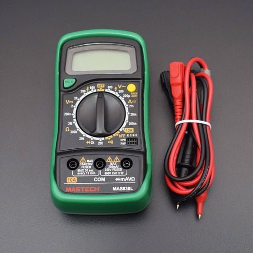 MAS830L Digital Multimeter - Multi meter with Probes, Original