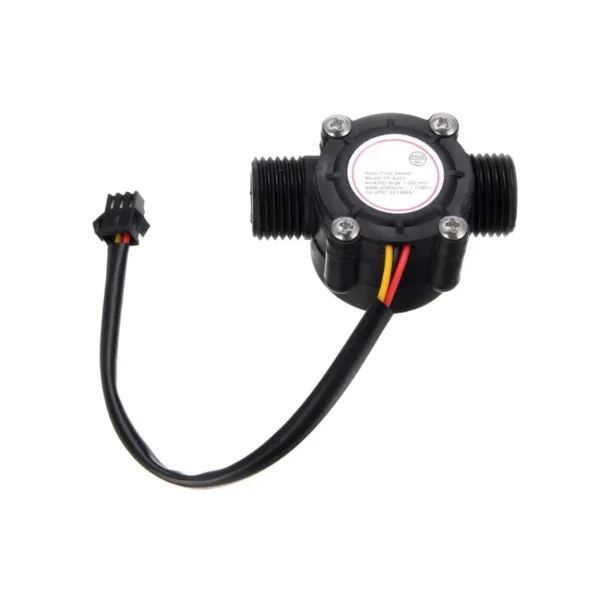 YF-S201 Water Flow Sensor Water Flow Measurement Sensor with 1-30Liter/min Flow Rate - Black