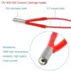 Aluminum Heater Block for MK7 / MK8 3D Printer and NTC 3950 100K Thermistor with 1 Meter Wiring and 12V 40W 620 Ceramic Cartridge Heater for 3D Printer - Convenient