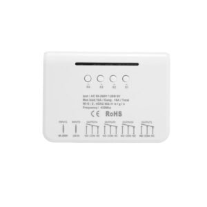 4CH Wifi RF Smart Switch Module, Wifi Inching/self-locking/interlock Relay, Work with Alexa Google Home IFTTT (DC 5V/AC85-250V)