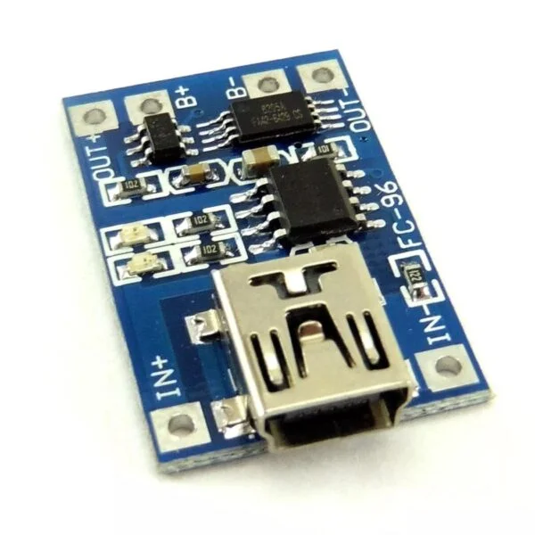 TP4056 1A Li-ion lithium Battery Charging Module With Current Protection – Mini USB