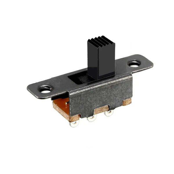 SPDT Slide Switch 50V 0.5A Small SPDT Slide Switches With 3 Terminals Pins, Plastic and Metal