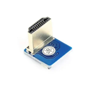 RS5891-3 Waveshare DIY Vertical HDMI Adapter Vertical HDMI Adapter Vertical Standard HDMI Male to FFC 20PIN 0.5 Pitch Female Adapter For DIY HDMI Cable Vertical/Right-Angle Connector
