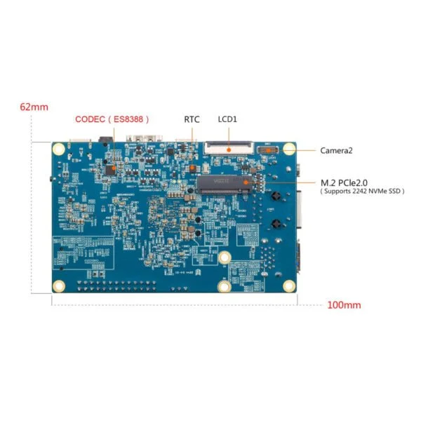 Orange Pi 5 16GB Rockchip RK3588S 8-Core 64 Bit Single Board Computer, Up to 2.4GHz and 8K Video Codec Support Development Board Run Orange Pi/Ubuntu/Debian/Android 12 OS