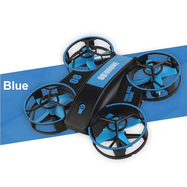 RS6116-2 RH-821 08 Mini Quadcopter Drone Lighting UFO Drone Fixed Altitude Remote Control Aircraft Children Toys RC Helicopter Quadcopter - Blue