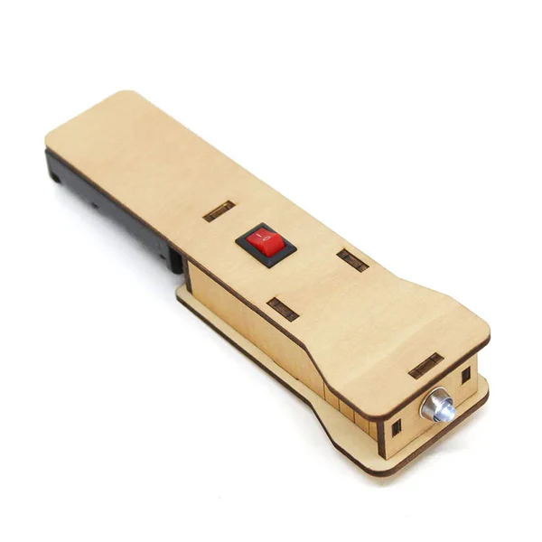 DIY Wooden LED Flashlight Kit DIY STEM Educational Science Kit For Students & Hobbyists
