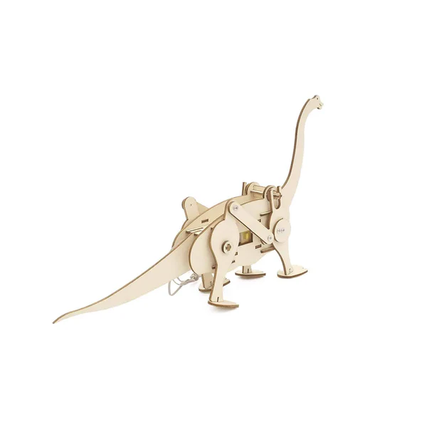 Wooden DIY Brachiosaurus STEM Kit Walking Dinosaur Kit DIY Walking Dinosaur Robot Kit for Kids Educational Adventure: Explore Science with Your Own Brachiosaurus