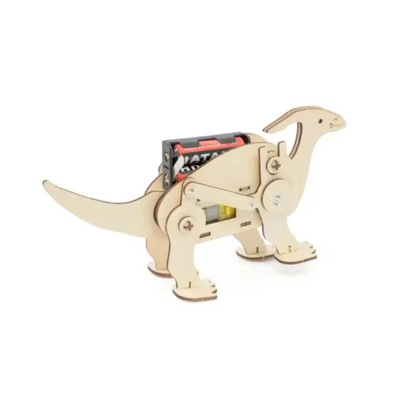 RS6372-1 DIY Dinosaur STEM Kit Kids Electric Dinosaur Robot DIY Assembly Model Science Discovery STEM Education Physics Experiment Kit Gift