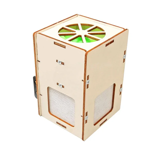 RS6399 DIY Air Purifier STEM Kit Wooden Model Kids Science Toy Technology DIY Physics Building Blocks Kit Learning Educational Toys For Children