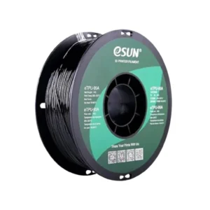 eSUN eTPU-95A 1.75mm Filament 3D Printer Filament 1KG Elastic Flexible TPU Filament For Durable Parts TPU Filament For Creating Flexible Prototypes High-Quality TPU Filament For 3D Printers - Black
