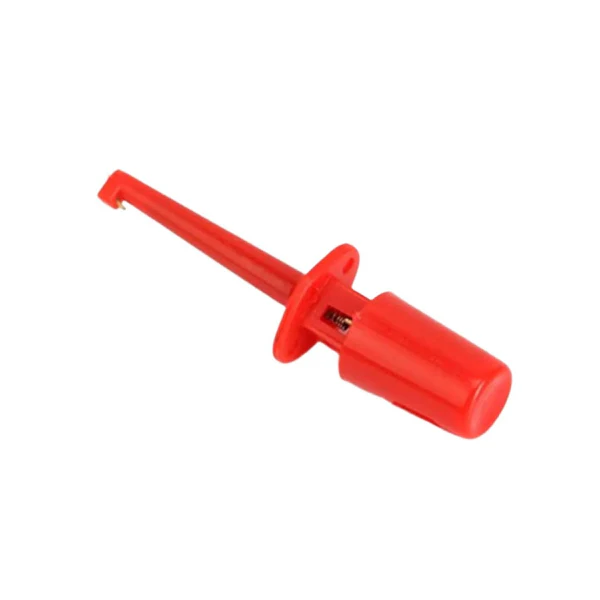43mm Test Hook Clip Precision Single-Point Test Probe With Secure Grip For Reliable Circuit Analysis And Troubleshooting - Red