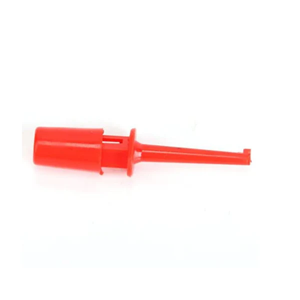 43mm Test Hook Clip Precision Single-Point Test Probe With Secure Grip For Reliable Circuit Analysis And Troubleshooting - Red