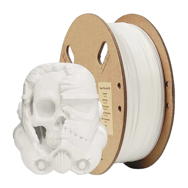 Ultra Speed PLA+ 3D Printer Filament 1.75mm 1kg Fast Printing, Smooth Finish, No Bubbles - Snow White