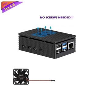 Raspberry Pi 4 ABS Premium Case For Model B Black