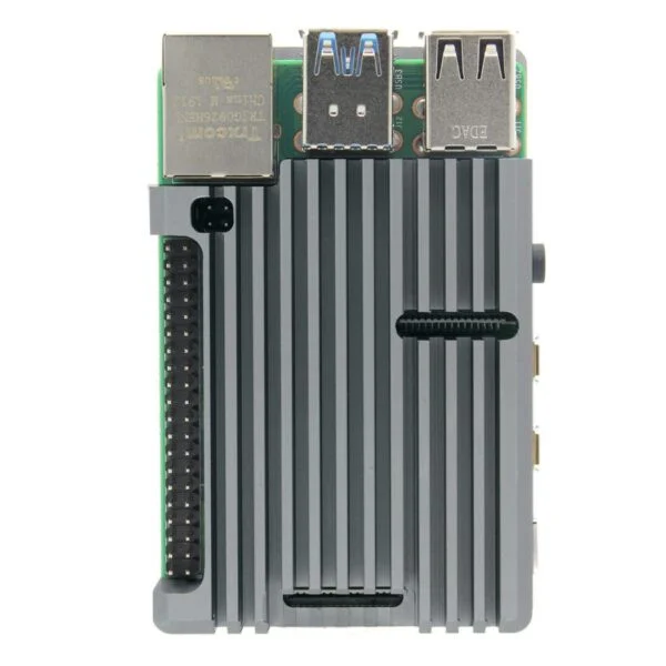 Raspberry Pi 4 Aluminum Alloy Metal Case Armor Enclosure Without Fan Gray