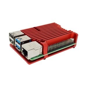 Raspberry Pi 4 Aluminum Alloy Metal Case Armor Enclosure Without Fan RED