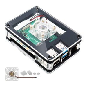 Raspberry Pi 4 B 5 Layers ABS Acrylic Case with cooling fan