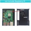 ABS Enclosure Black Case For Raspberry Pi 4 B Plus