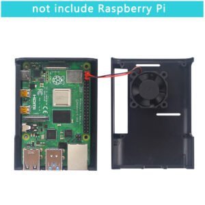 ABS Enclosure Black Case For Raspberry Pi 4 B Plus