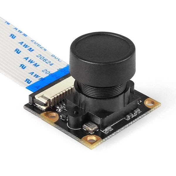 Raspberry Pi 5 Megapixel 160° Degrees Wide Angle Fish-Eye Camera for Raspberry Pi Board with 15-pin MIPI Camera Serial Still Picture for Raspberry Pi 3 Model BB+ and Pi 4