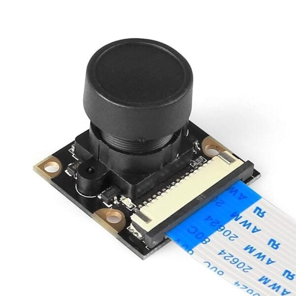 Raspberry Pi 5 Megapixel 160° Degrees Wide Angle Fish-Eye Camera for Raspberry Pi Board with 15-pin MIPI Camera Serial Still Picture for Raspberry Pi 3 Model BB+ and Pi 4