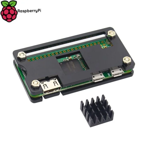 Raspberry Pi Zero W And Pi Zero Acrylic Case Protection Box (Black)