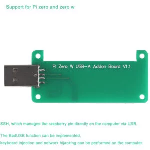 Raspberry Pi Zero W USB-A Addon Board V1.1 With Protective Case